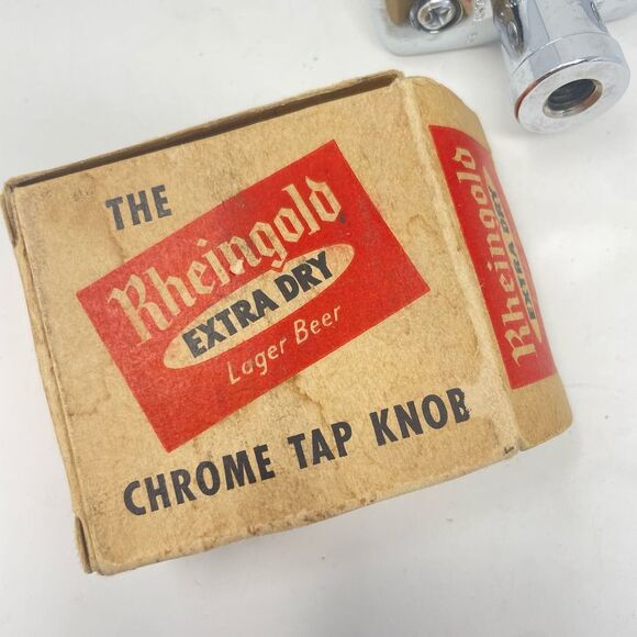 Vintage Rheingold Extra Dry Chrome Tap Knob Handle - Picture 5 of 10